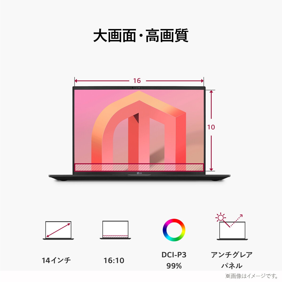 LG gram 14インチ ノートPC 14Z90Q-KR54J1