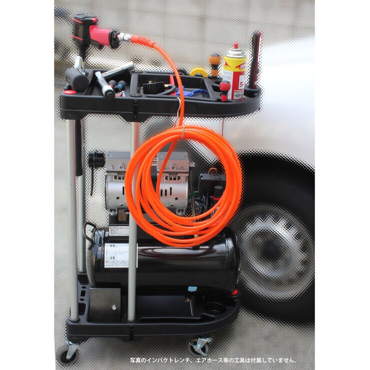 ツールワゴンコンプレッサー 30L DZW030BK-WA ツールワゴンコンプレッサー 30L DZW030BK-WA