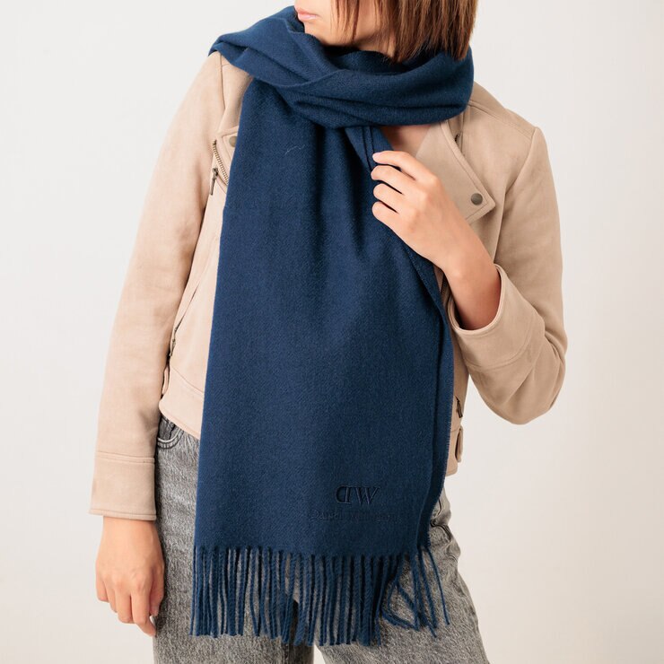 ダニエルウェリントン ストール 180cmｘ60cm ネイビー