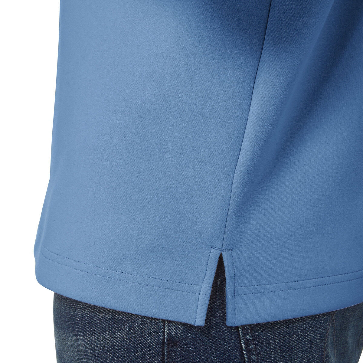 カークランドシグネチャー メンズ 1/2 ジップ トップ ブルー M