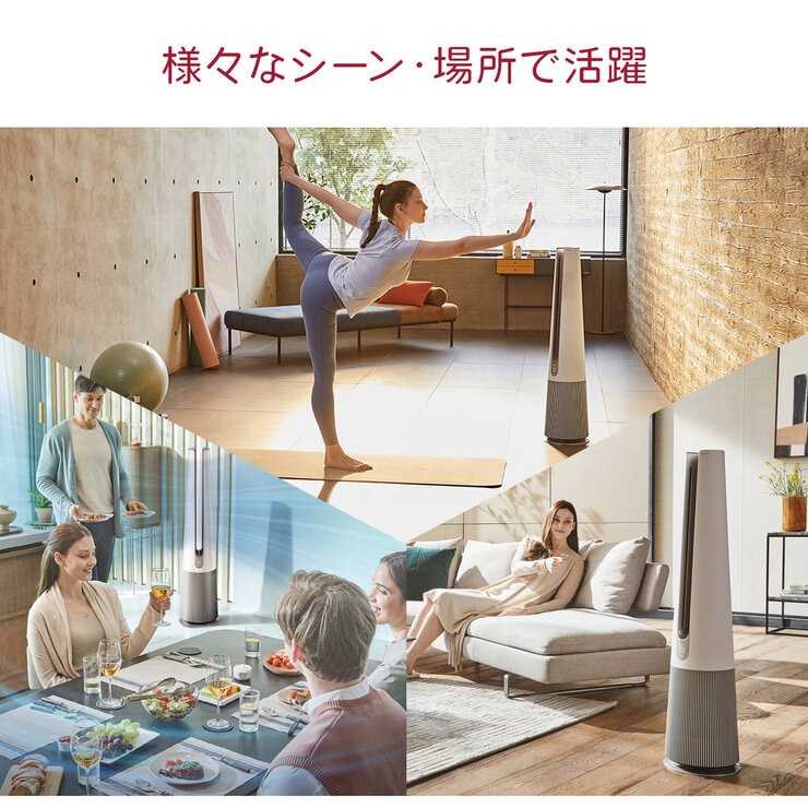 LG 温風・送風機能付き3in1空気清浄機 LG PuriCare AeroTower