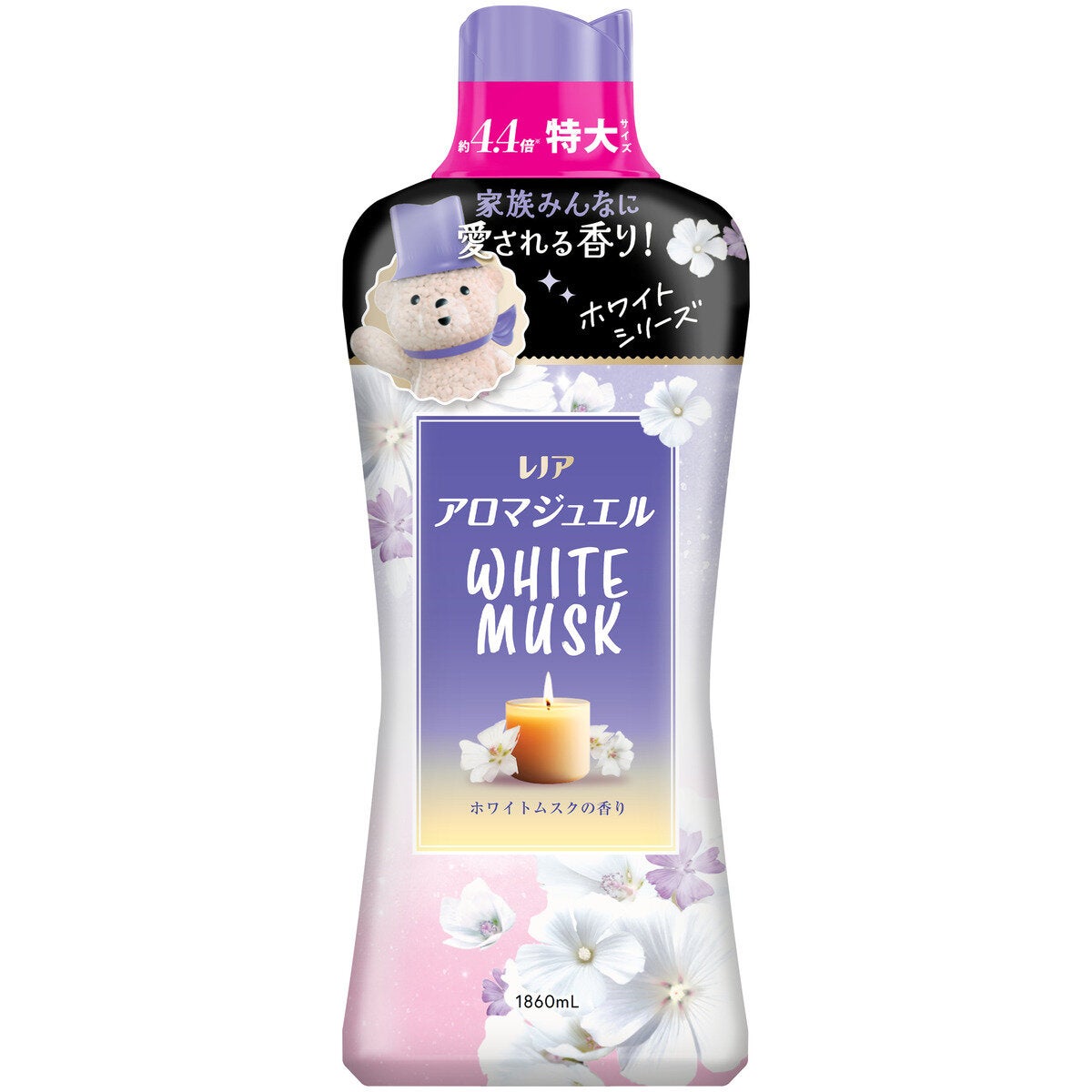 レノア アロマジュエル HOTEL お洗濯の香り付けビーズ ホワイトムスクの香り 本体 1860ml