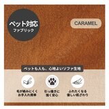 HTL 電動リクライニングソファ 2.5人掛け キャラメル