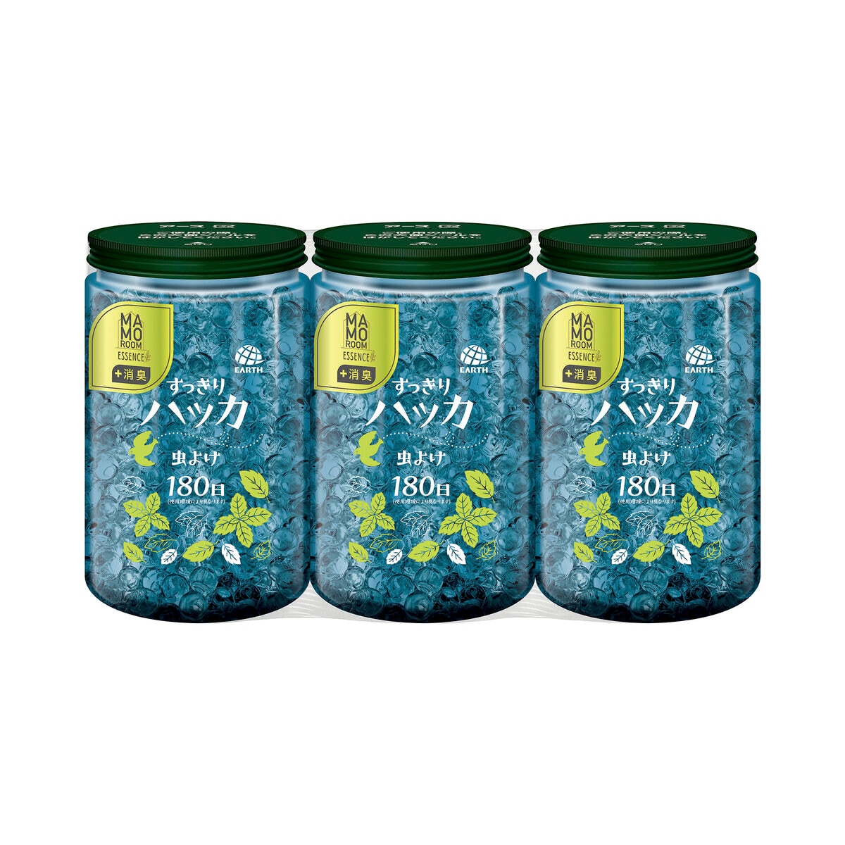 アース マモルームエッセンス 虫よけパール 180日用 3個セット ハッカ