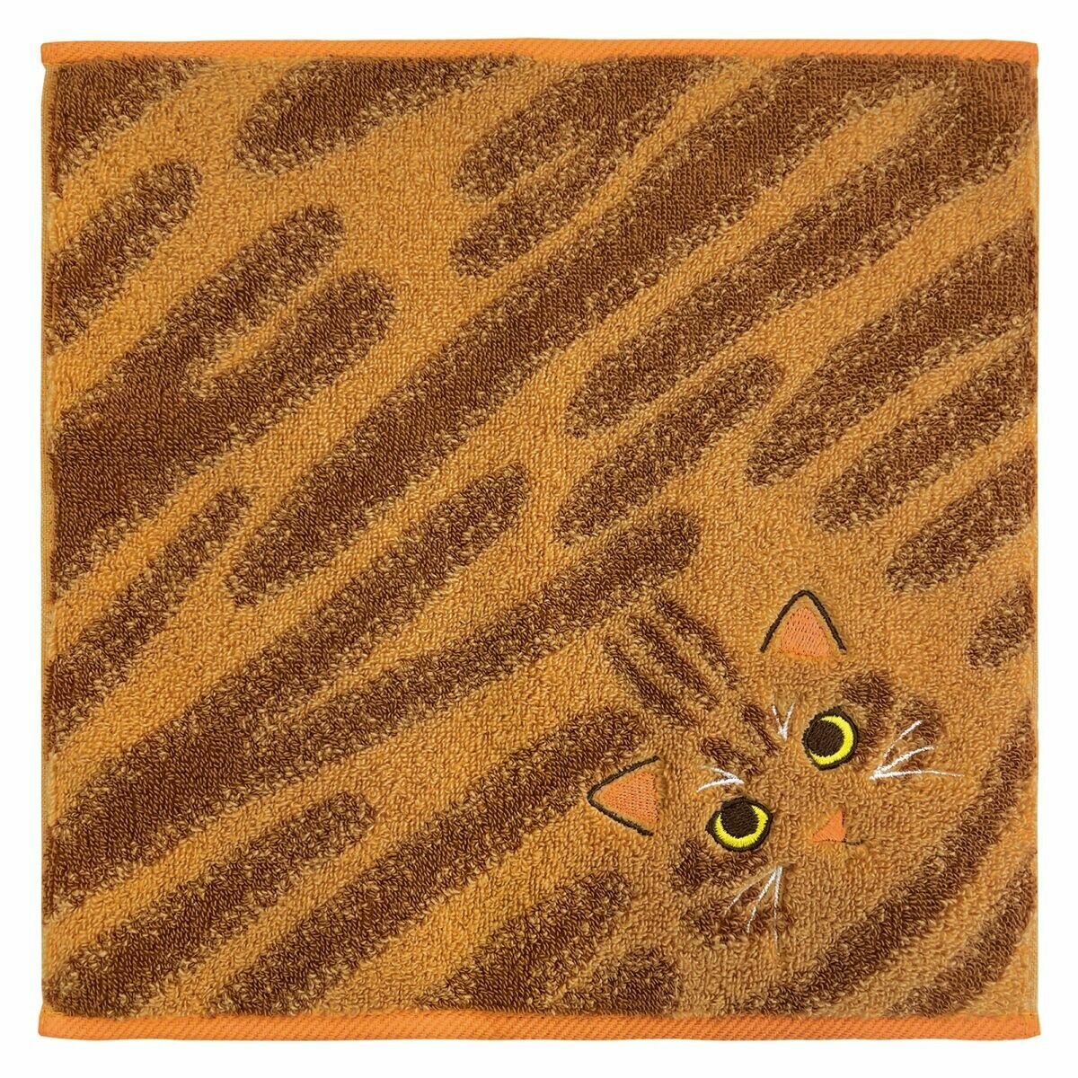 Uchinoko うちのニャンコ毛並ハンカチ 25cm x 25cm 4枚組 茶トラ/ハチワレ(CR)
