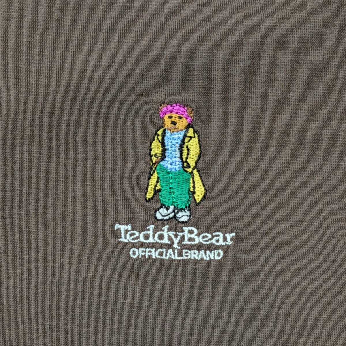 テディベア メンズ 半袖 Tシャツ ブラウン S