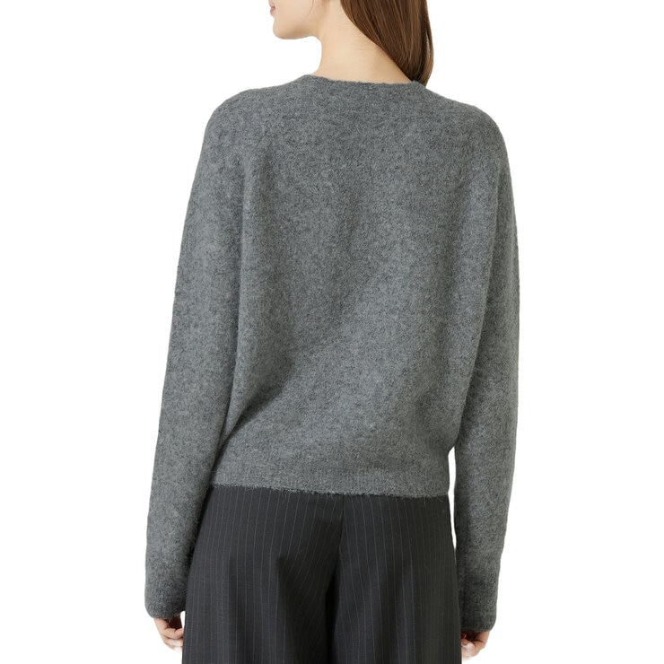 VINE レディース アルパカ ウール カーディガン グレー M