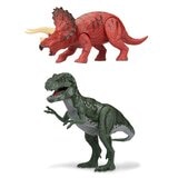 ライト&サウンド付き 恐竜フィギュア5体セット ティラノサウルス, ステゴサウルス, スピノサウルス,トリケラトプス, ディロフォサウルス