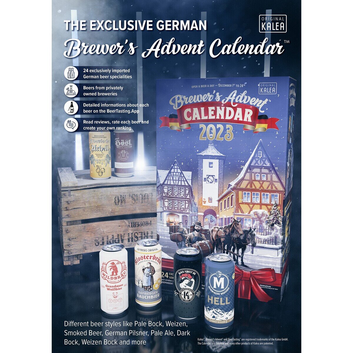 Kalea Beer ドイツビール アドベントカレンダー 2023 500ml x 24缶