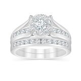 プラチナ 0.75カラット ダイヤモンド ウェディング リング セット