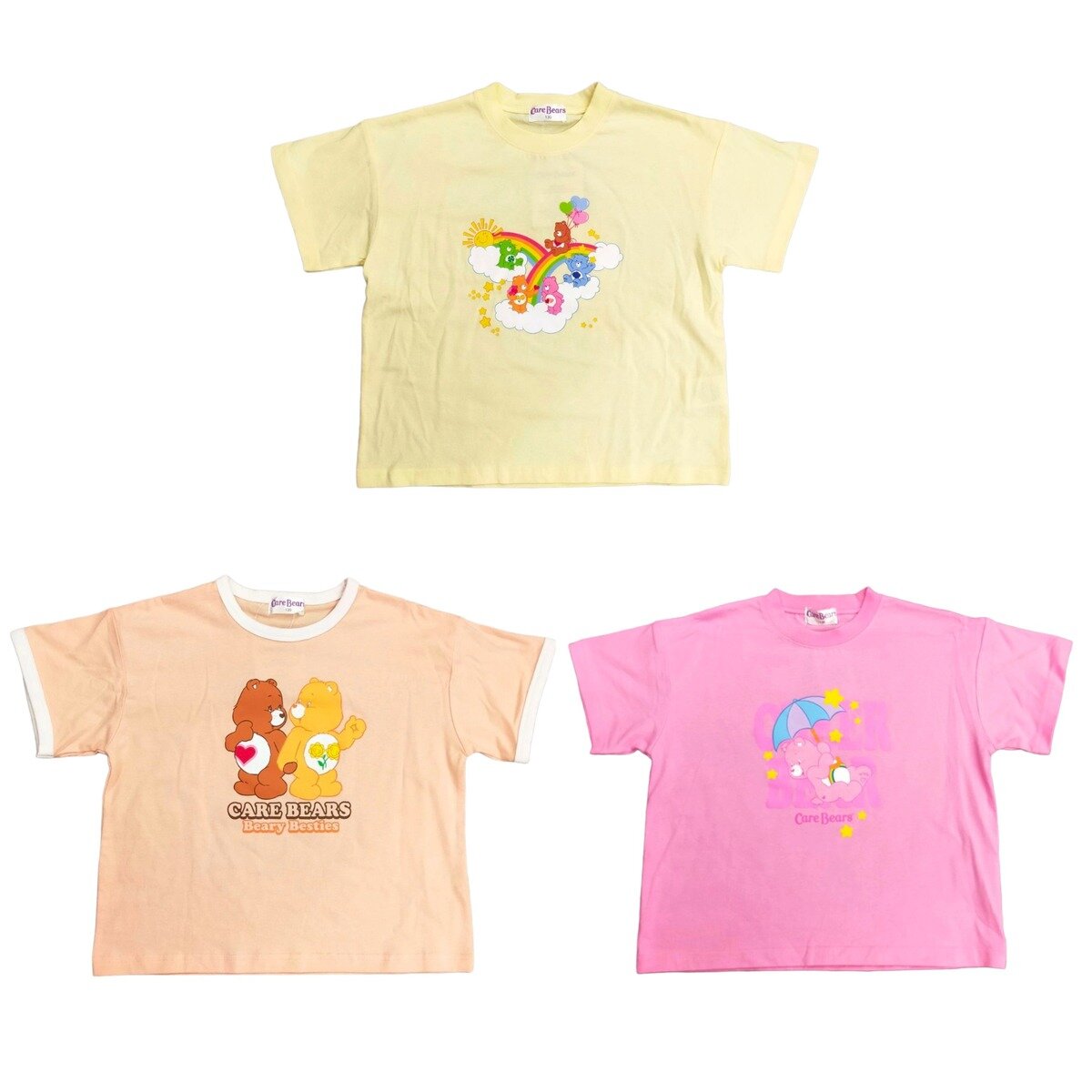 ケアベア キッズ 半袖 Tシャツ 3枚組 ケアベア キッズ 半袖 Tシャツ 3枚組