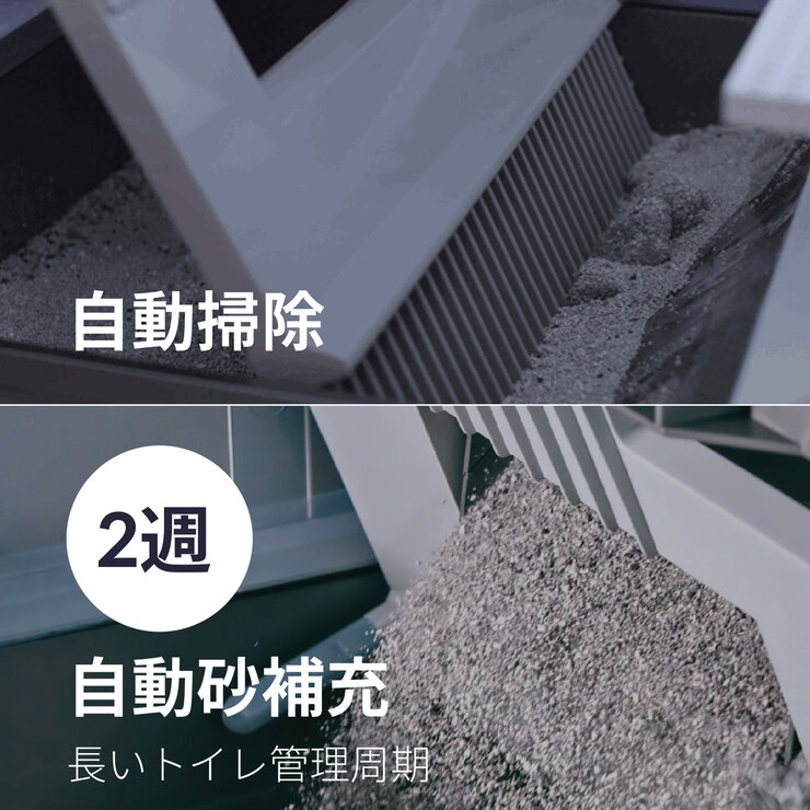 LavvieBot S 自動掃除と自動砂補充のネコ用トイレ