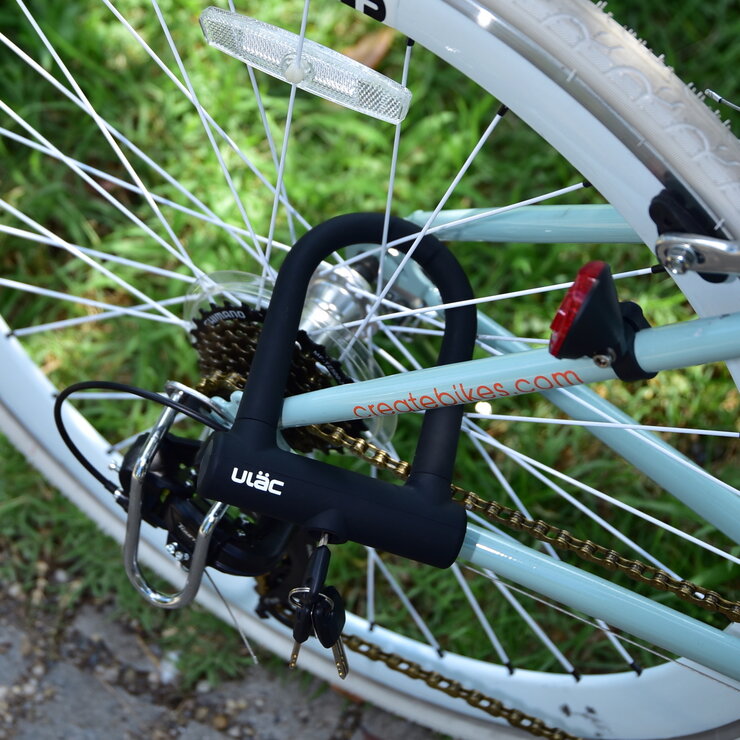 ULAC BROOKLYN 自転車用シリコンU字ロック ブルー