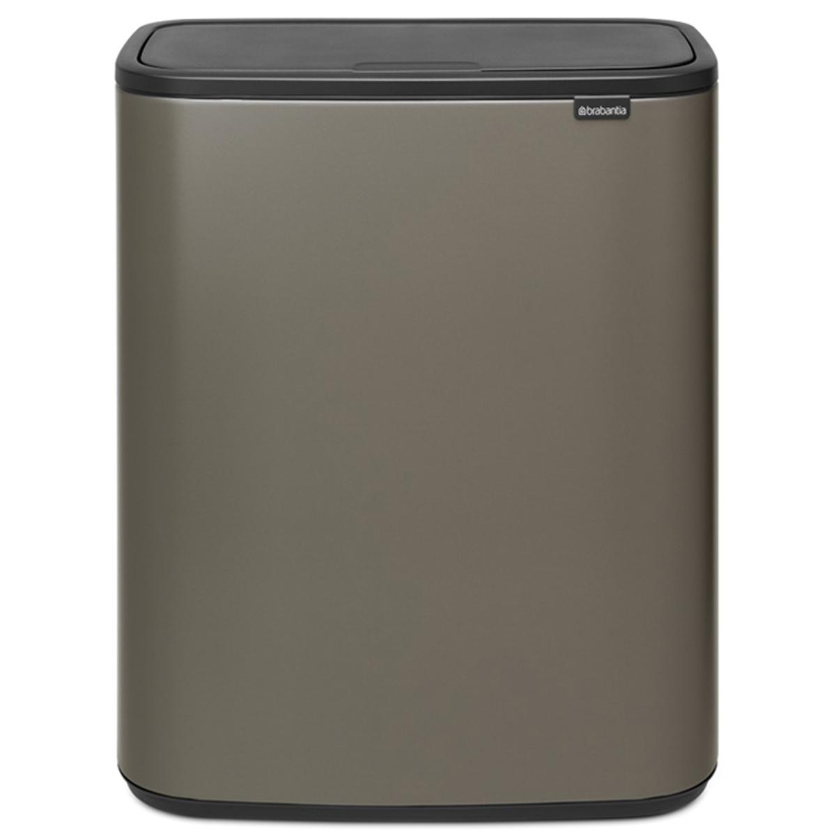 ブラバンシア Boタッチビン 2x30L タッチ式ごみ箱 2分別 プラチナ 221521