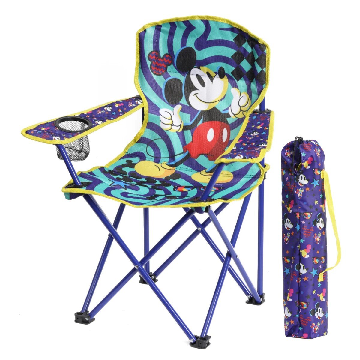 Kids Licensed Character Camping Chair Retro Mickey Mouse