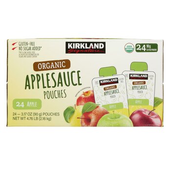 カークランドシグネチャー オーガニック アップルソース 90g x 24パック カークランドシグネチャー オーガニック アップルソース 90g x 24パック