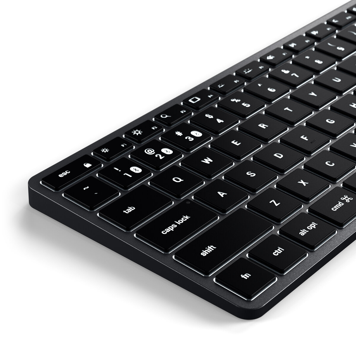 Satechi キーボード (iPadOS/iOS/Mac向け) 英語配列　テンキー無し　スペースグレー