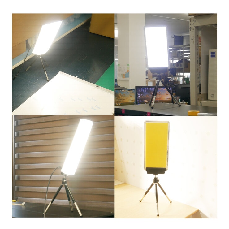 MTO DC12 COB LED パネル ハンディ三脚ライト