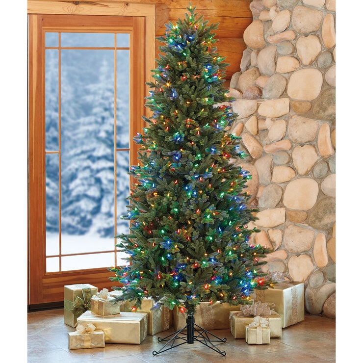 クリスマスツリー スリム型 電飾付き 約198cm クリスマスツリー スリム型 電飾付き 約198cm
