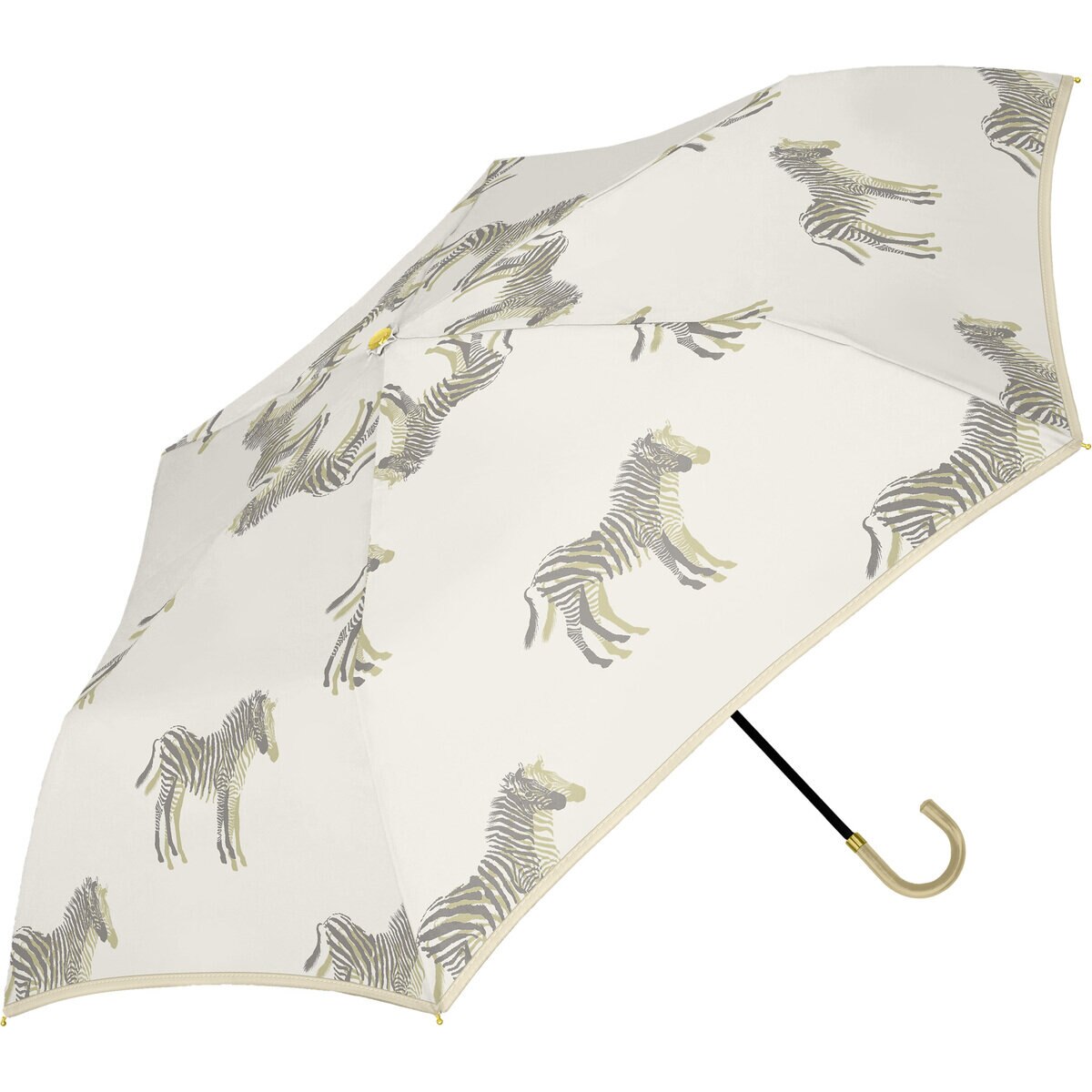 assa 日傘折りたたみ FM50STD アイボリー / ゼブラ FM776