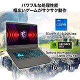 MSI ゲーミングノートPC/Thin/15.6型/intel Core i7/メモリ16GB/SSD 1TB/ブラック/Thin-15-B13UDX-5329JP