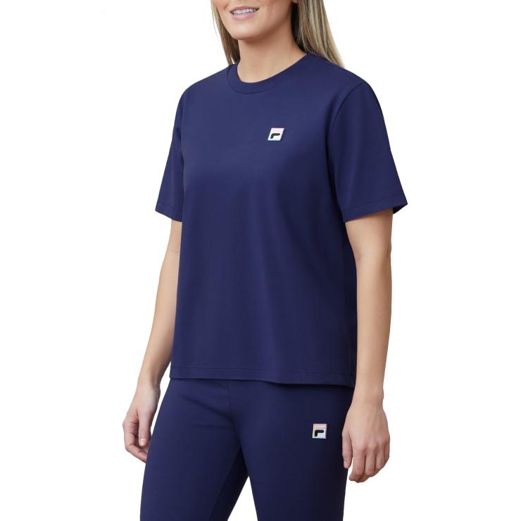 フィラ 半袖 ジャージーTシャツ ネイビー L