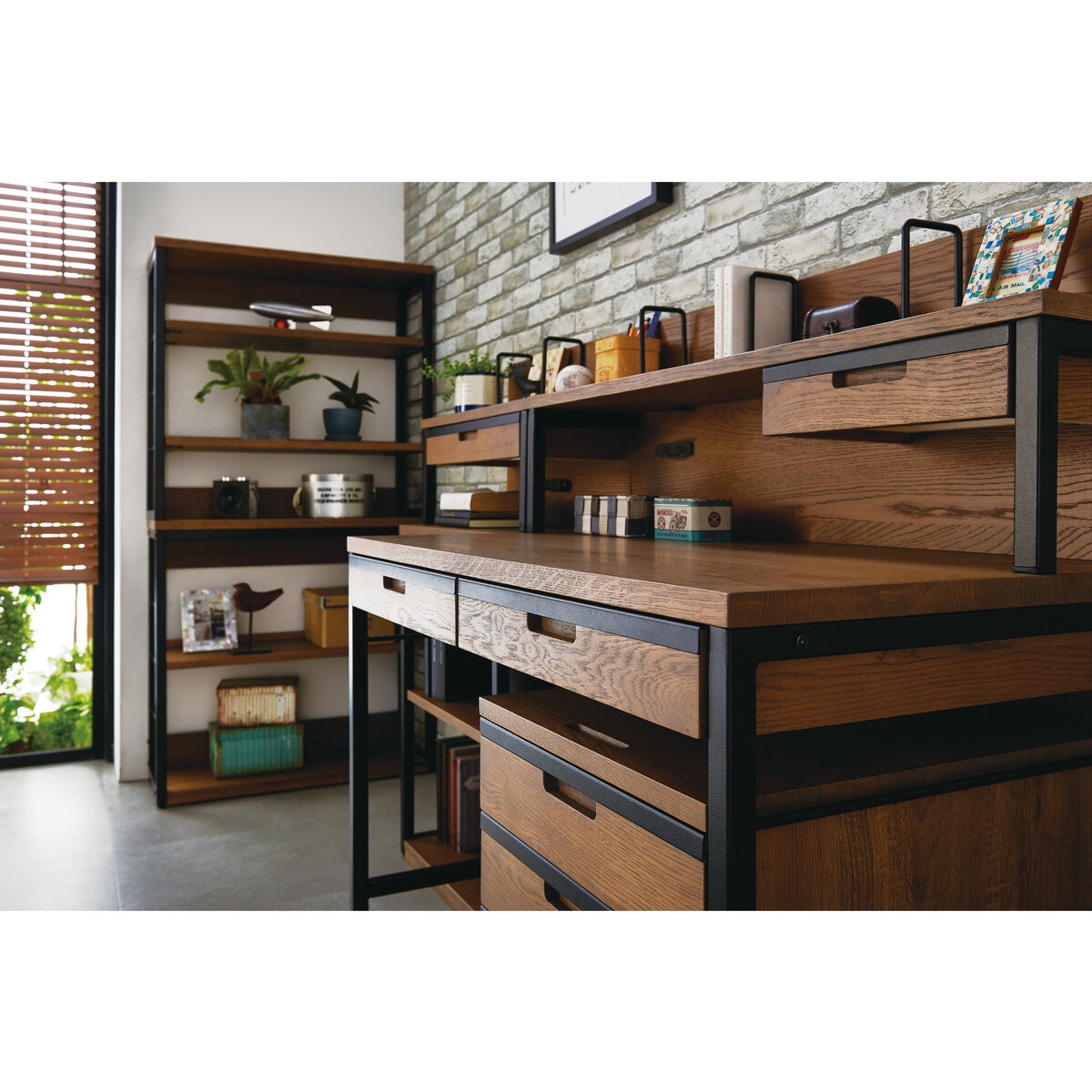 ブロスト デスク ミルキーオーク BRD-501