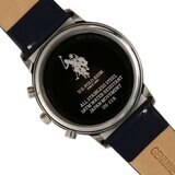 ユーエスポロアッスン ラウンド クォーツ ウォッチ ブルーｘブルー US-12ABLBL