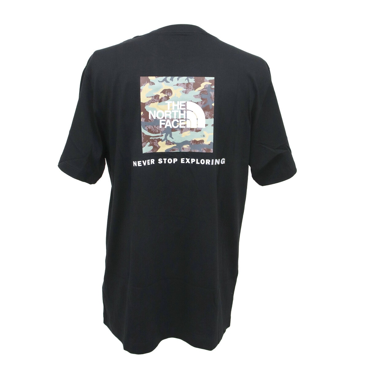ザ ノースフェイス メンズ エボリューション ボックス カモ フィル 半袖 Tシャツ ブラック L