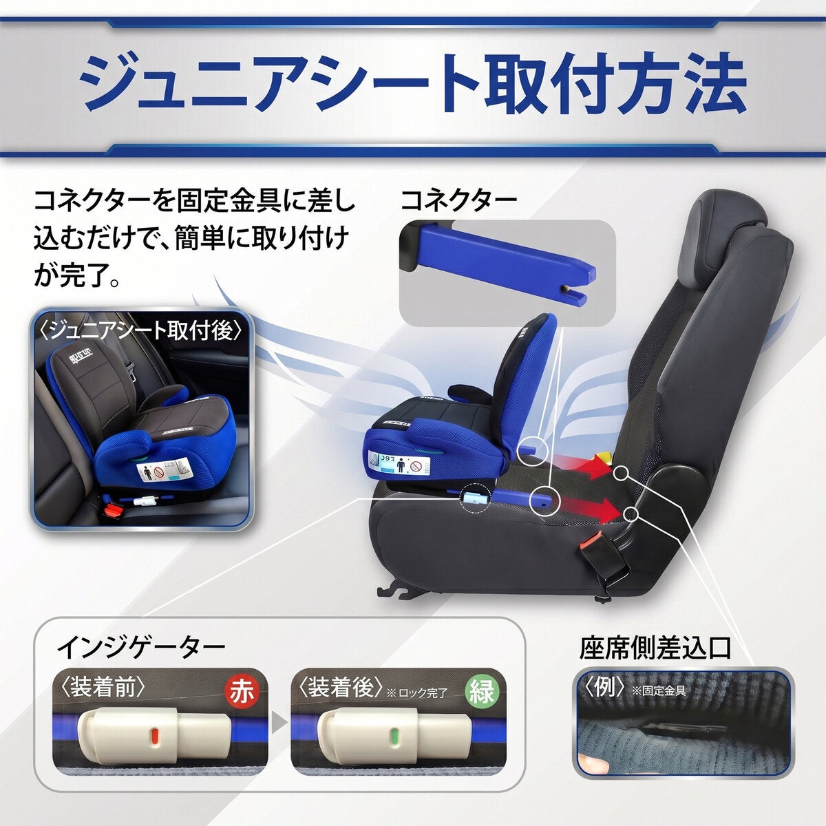 スパルコ ジュニアシート バックガードモデル