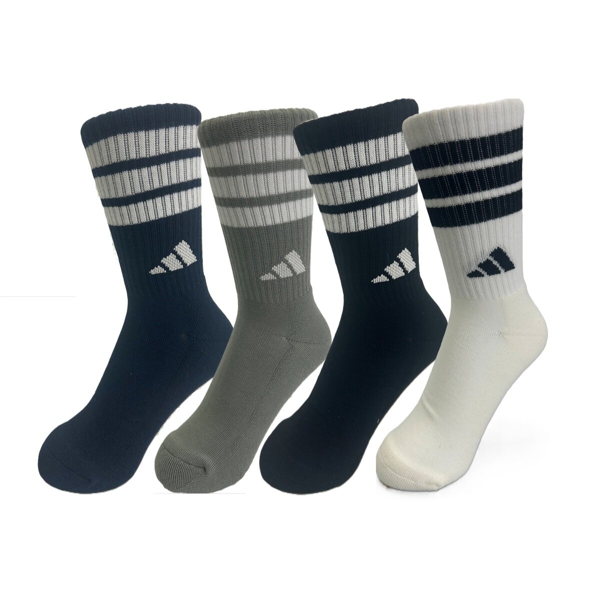 アディダス アスレチック ソックス 4足組 アソート