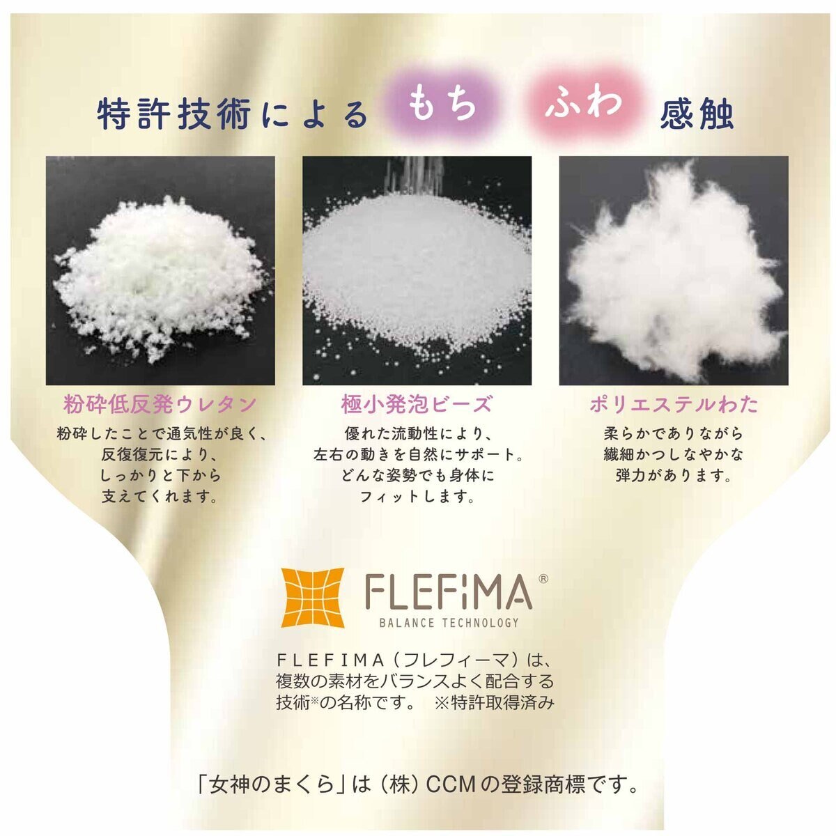 昭和西川 女神の無重力まくら ブルーグレー