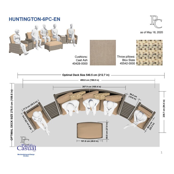 HUNTINGTON アウトドア リクライニング ソファーセット 6ピースセット HUNTINGTON アウトドア リクライニング ソファーセット 6ピースセット