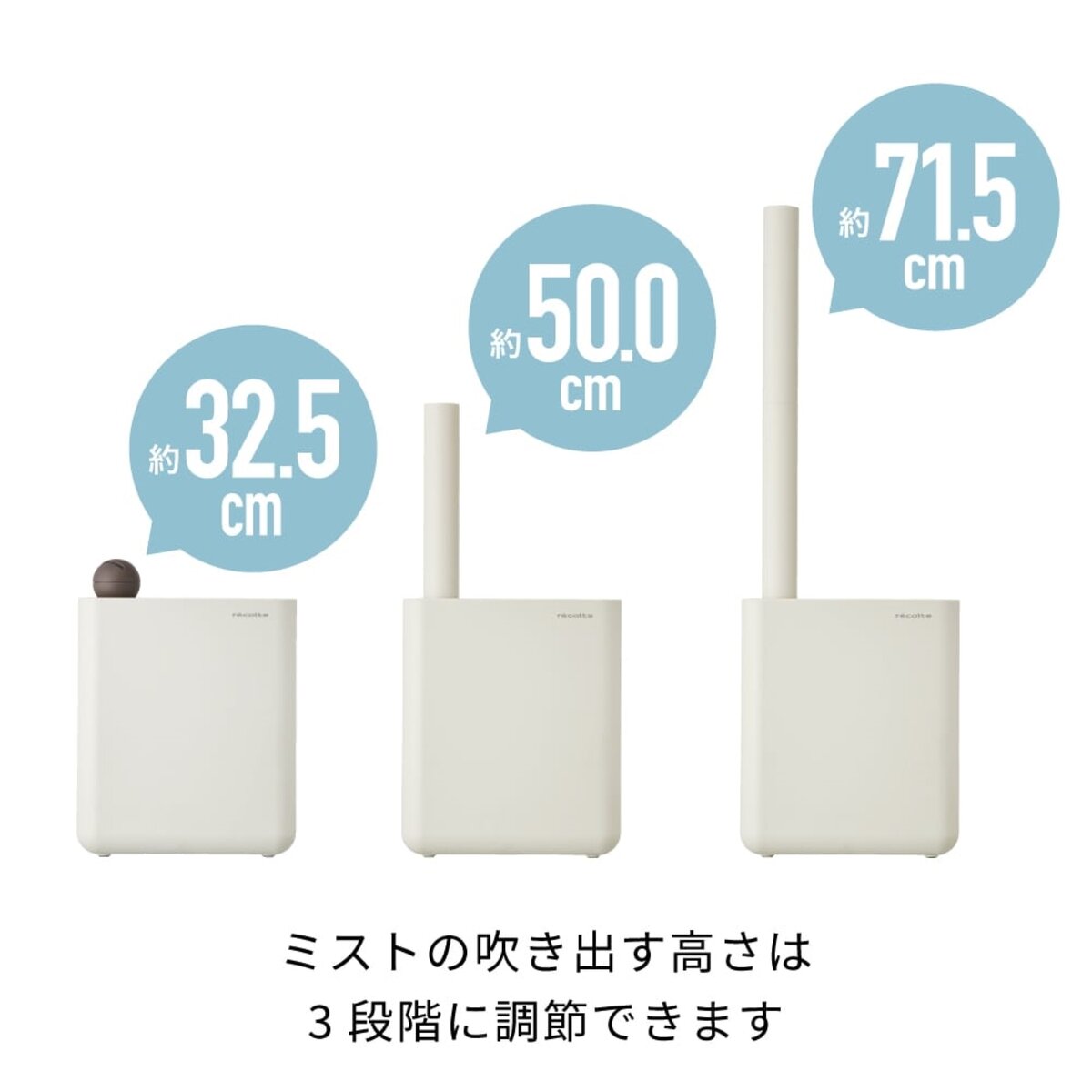 レコルト UVハイブリッド式加湿器 ホワイト RHF-1(WH) | Costco