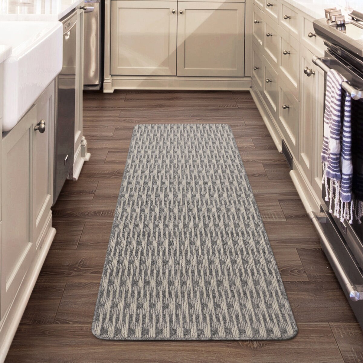 マルチランナーラグ 60cm x 182cm アッコ クロム/ベージュ