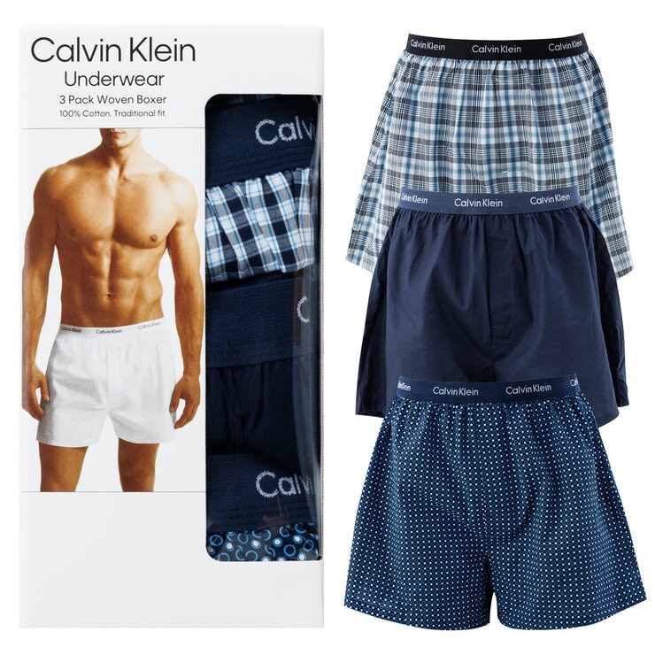 カルバンクライン ウーブン ボクサー 3枚組