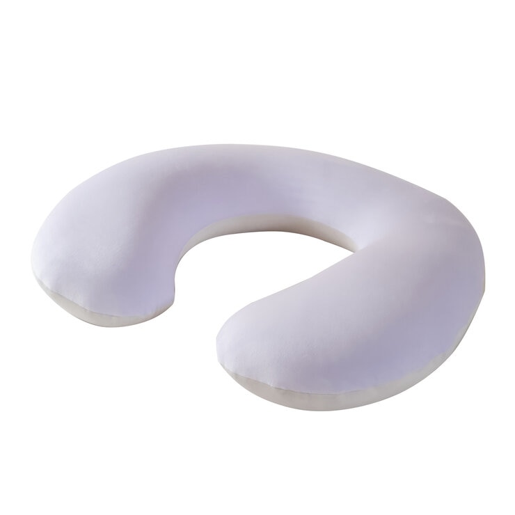 マイクロビーズ ボディーピロー ラウンド ラベンダーブルー & ニンバスクラウド