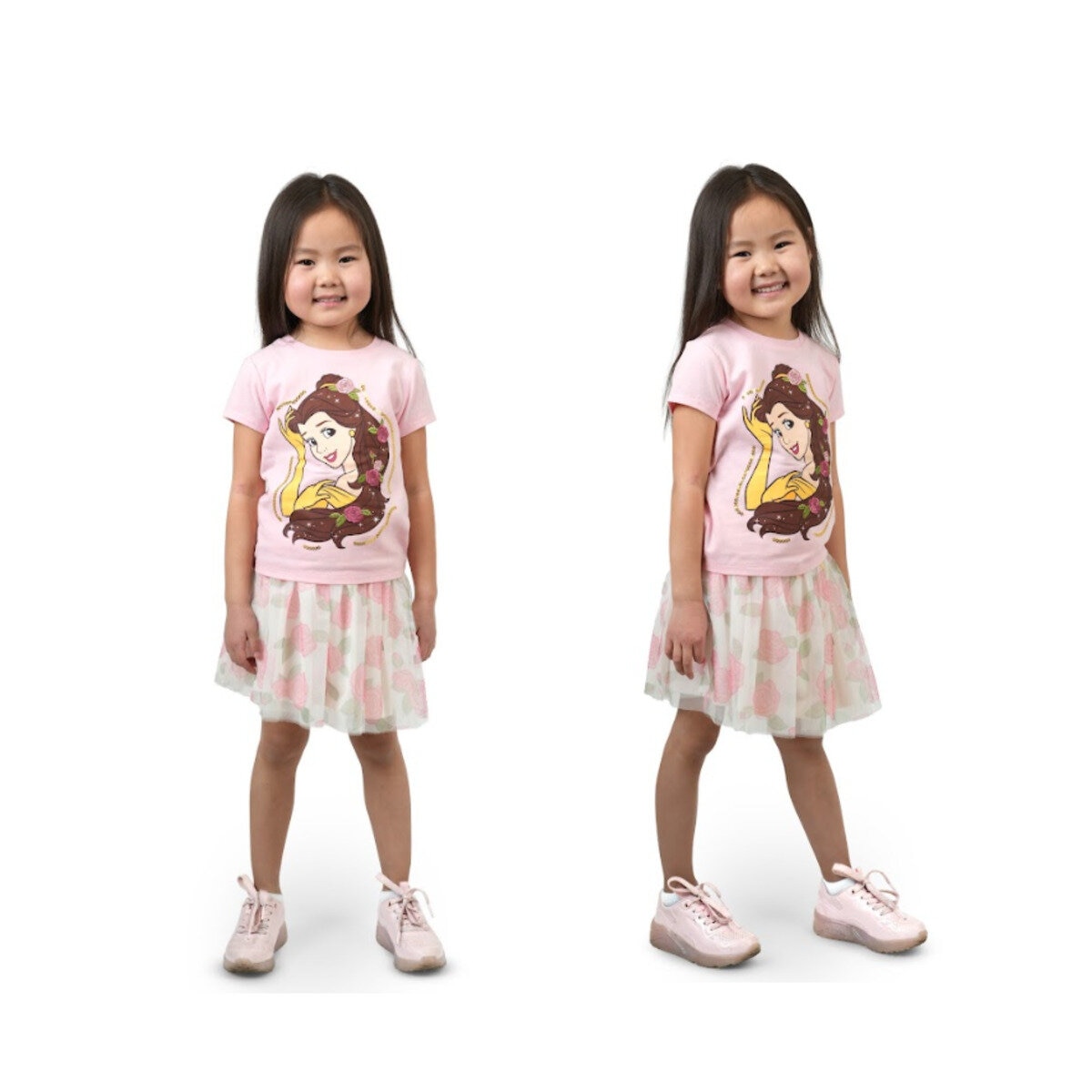 ディズニー チュチュスカート付きドレス ２ピースセット ベル 3T
