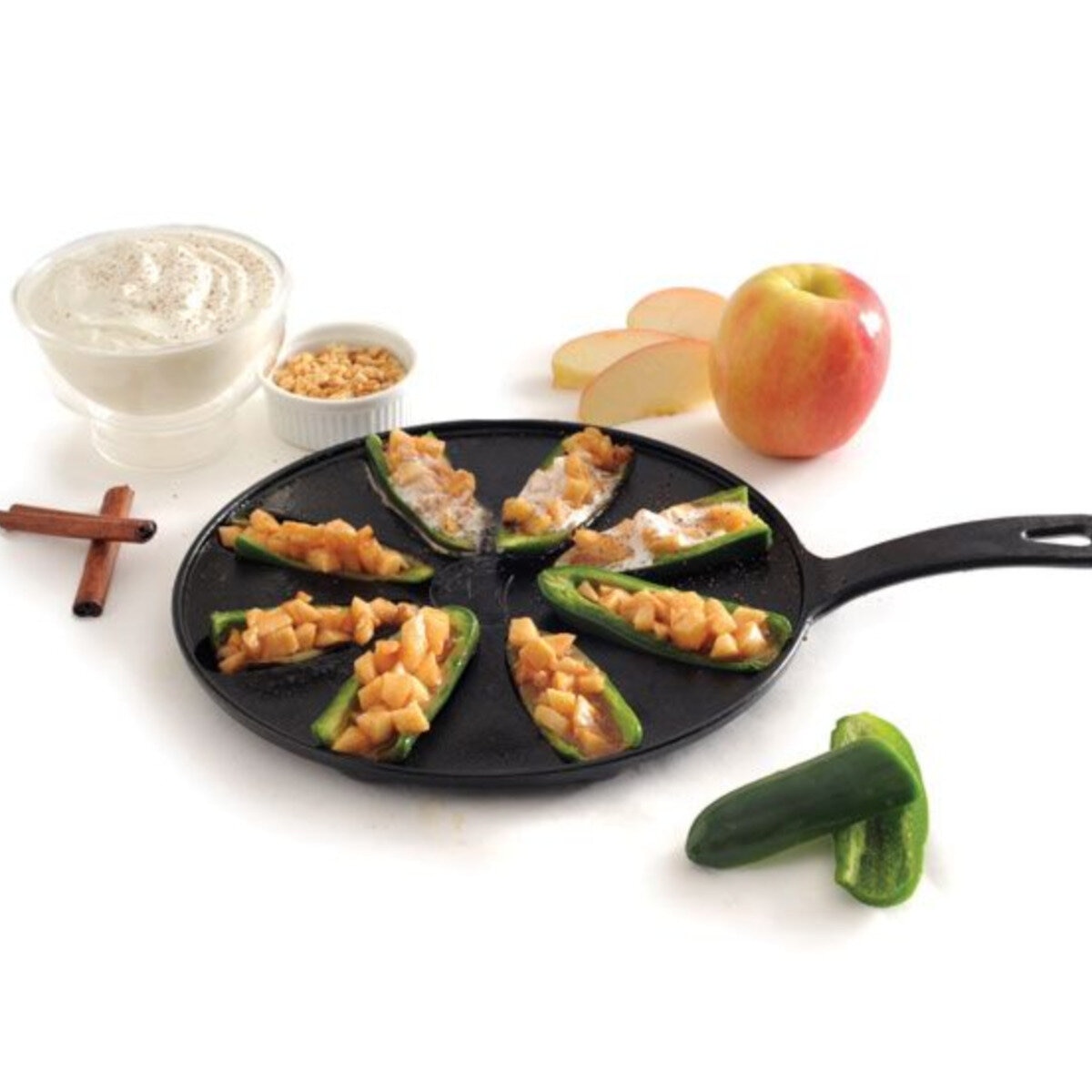 ノープロ ペッパーポッパーパン 鋳鉄製 8穴タイプ