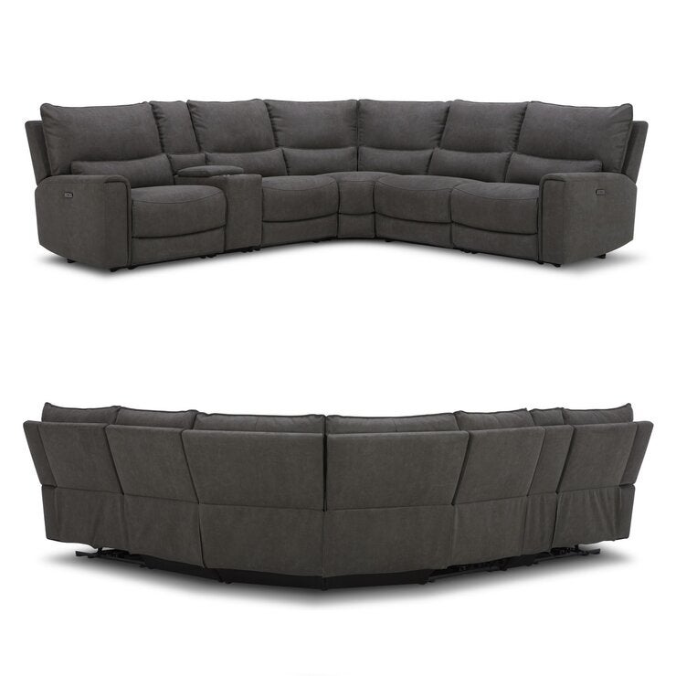 Gilman Creek Furniture 電動 布製リクライニングソファ 6ピース