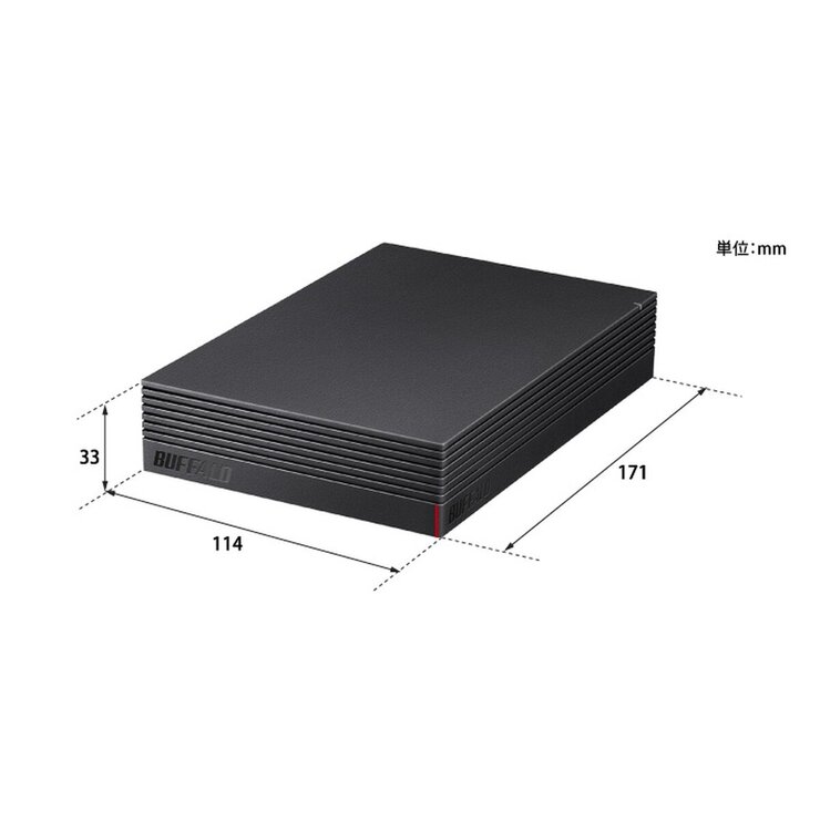 Buffalo 外付けHDD 4TB HD-NRLD4.0U3-BA Buffalo 外付けHDD 4TB HD-NRLD4.0U3-BA