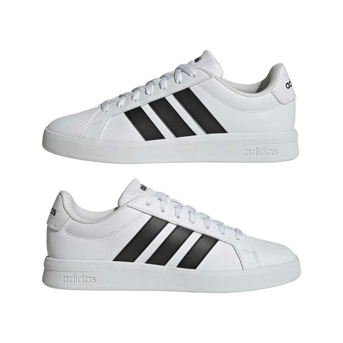 アディダス グランドコート ベース 3.0 ホワイト 23.0cm