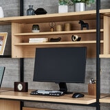 デスク & ハンガーラックセット ホワイト WAD-799598 MOWH