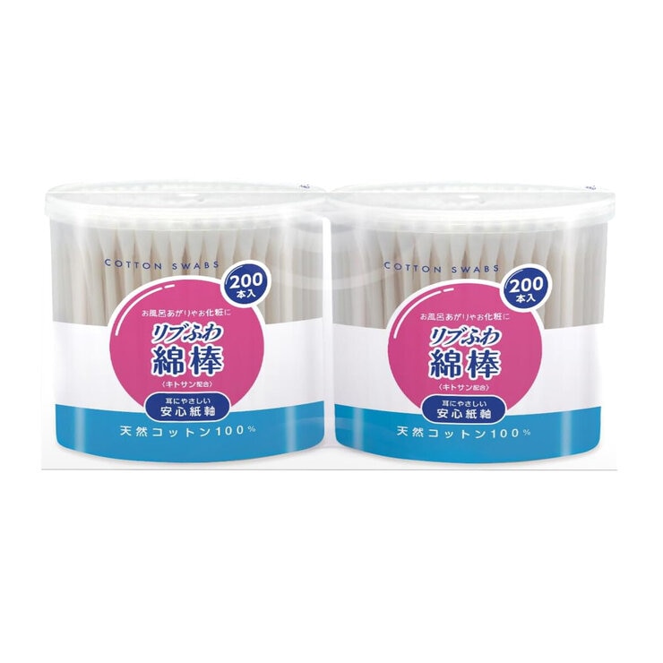 リブふわ綿棒 200本 x 20