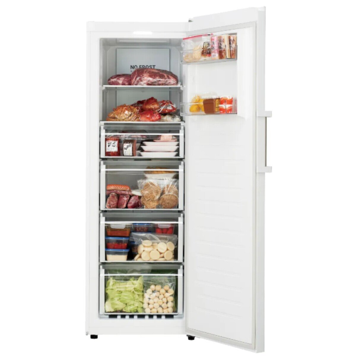 ハイアール 280L 前開き式冷凍庫 JF-NUF280CR ホワイト 右開き