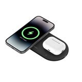 Belkin BoostCharge Pro Qi2 2-in-1 Magnetic Wireless Charging Pad 15W