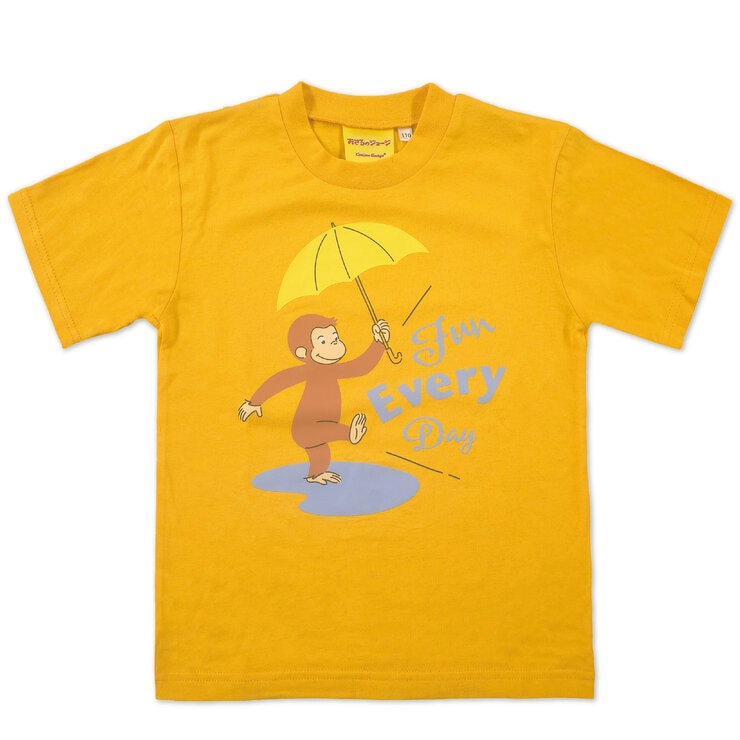 おさるのジョージ キッズ 半袖 Tシャツ 4枚組 アソートB 110