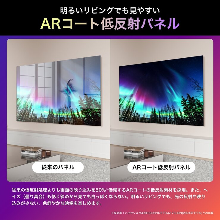 ハイセンス 65インチ MiniLED×量子ドット 4K液晶テレビ 65U9N
