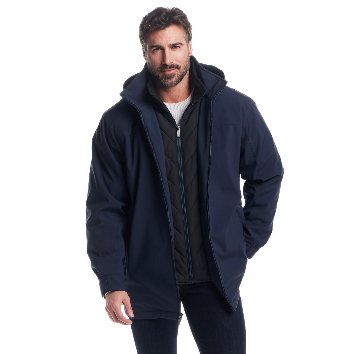 WEATHERPROOF メンズ ストレッチ ジャケット ブルー M