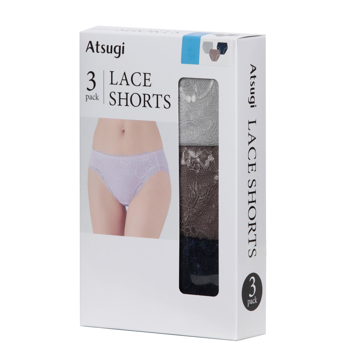 アツギ レースショーツ 3枚組 アソート2 L アツギ レースショーツ 3枚組 アソート2 L